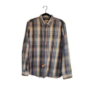 Lucky Brand California fit Mens plaid button up shirt size M